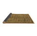 Sideview of Abstract Brown Modern Rug, abs154brn