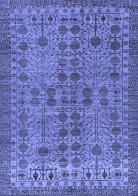 Abstract Blue Modern Rug, abs154blu