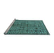 Sideview of Machine Washable Abstract Light Blue Modern Rug, wshabs154lblu