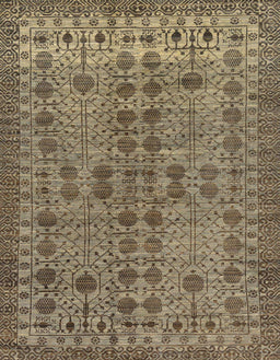 Abstract Reddish Brown Modern Rug, abs154