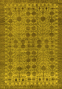 Abstract Yellow Modern Rug, abs154yw