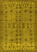 Abstract Yellow Modern Rug, abs154yw