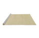 Sideview of Machine Washable Abstract Brown Gold Rug, wshabs155