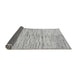 Sideview of Solid Gray Modern Rug, abs1550gry