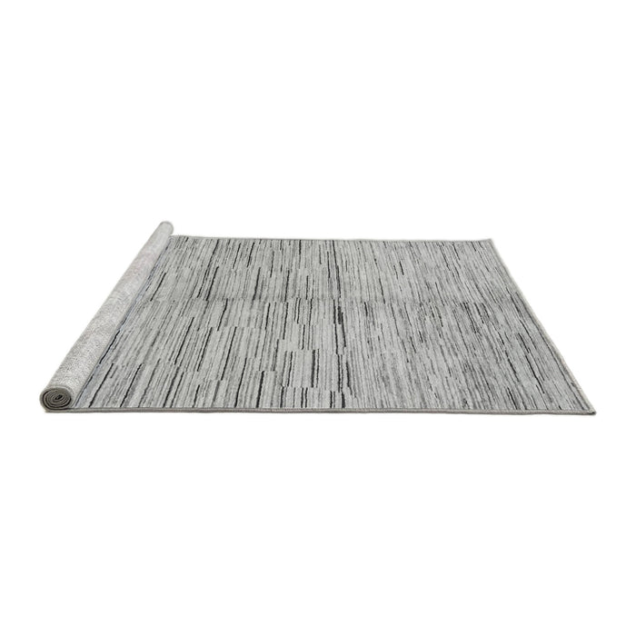 Sideview of Machine Washable Solid Gray Modern Rug, wshabs1550gry