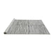 Sideview of Machine Washable Solid Gray Modern Rug, wshabs1550gry