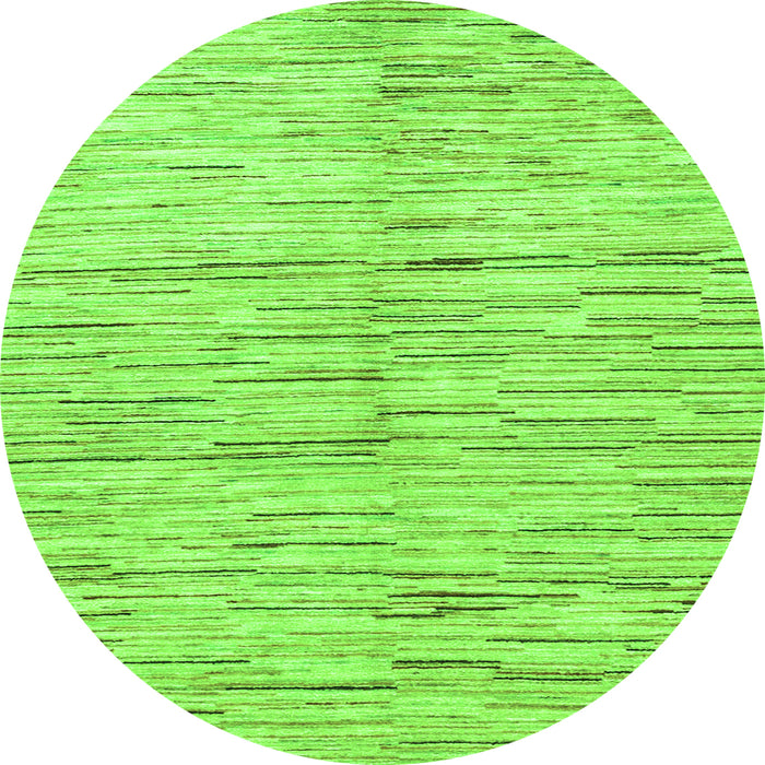 Round Solid Green Modern Rug, abs1550grn