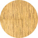 Round Solid Brown Modern Rug, abs1550brn