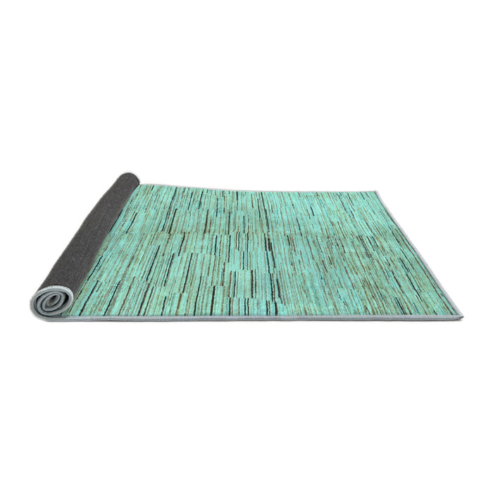Sideview of Solid Light Blue Modern Rug, abs1550lblu