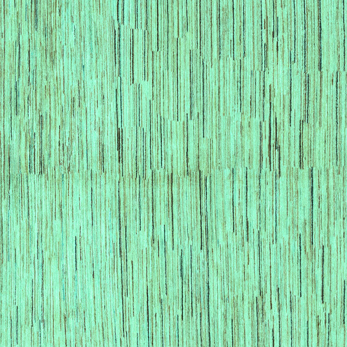 Square Solid Turquoise Modern Rug, abs1550turq