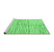 Sideview of Machine Washable Solid Emerald Green Modern Area Rugs, wshabs1550emgrn