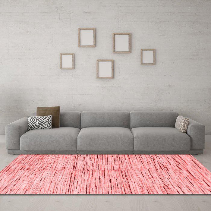 Modern Red Washable Rugs