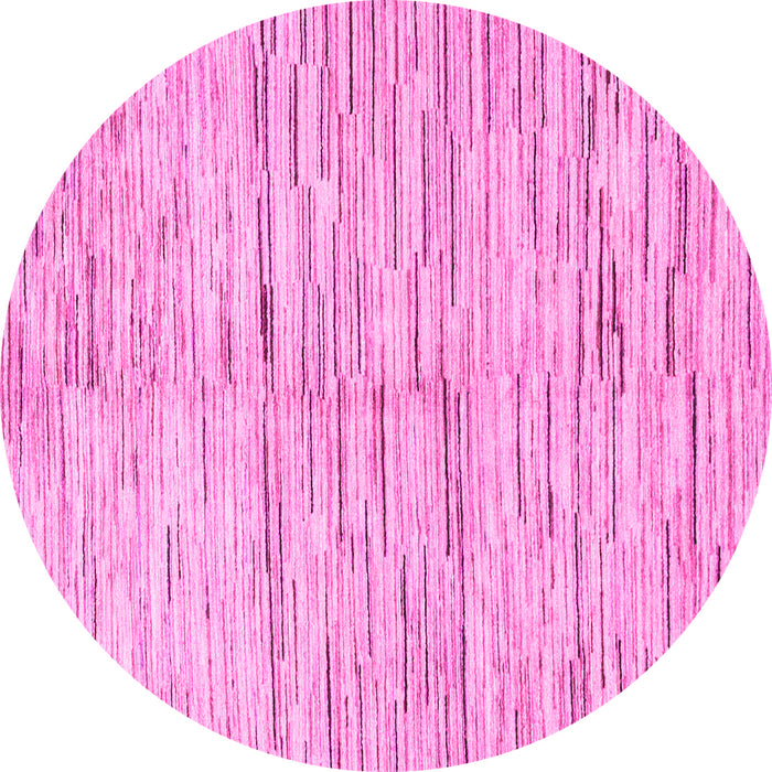 Round Solid Pink Modern Rug, abs1550pnk