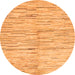 Round Solid Orange Modern Rug, abs1550org