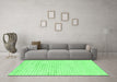 Machine Washable Solid Emerald Green Modern Area Rugs in a Living Room,, wshabs1551emgrn