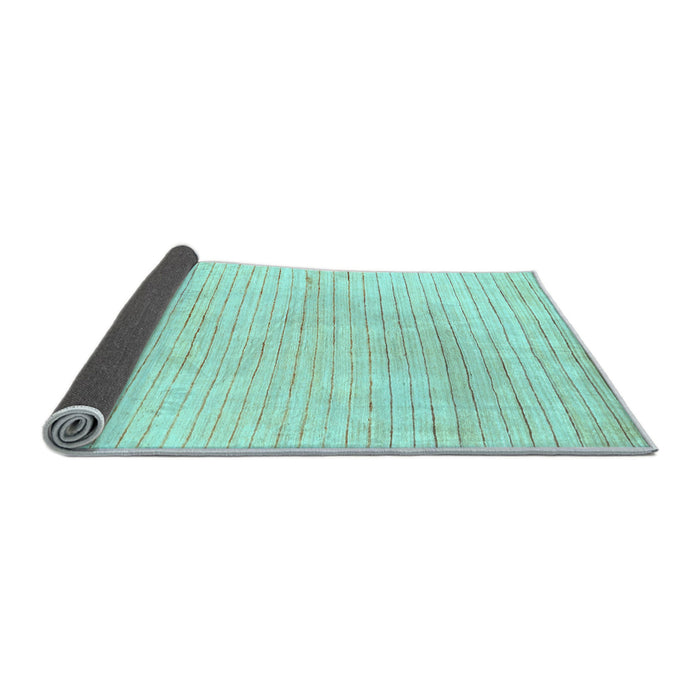 Sideview of Solid Light Blue Modern Rug, abs1551lblu