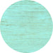 Round Solid Light Blue Modern Rug, abs1551lblu