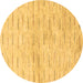 Round Solid Brown Modern Rug, abs1552brn