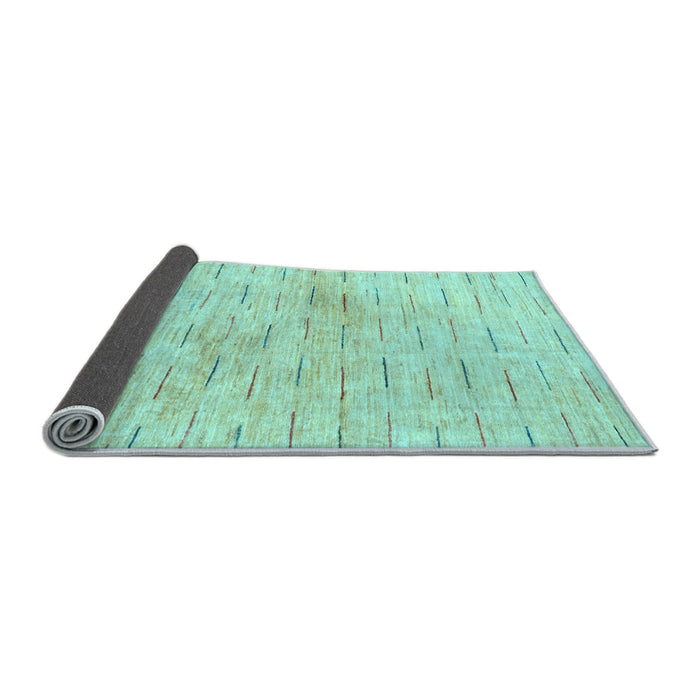 Sideview of Solid Light Blue Modern Rug, abs1552lblu