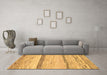 Machine Washable Abstract Brown Modern Rug in a Living Room,, wshabs1553brn