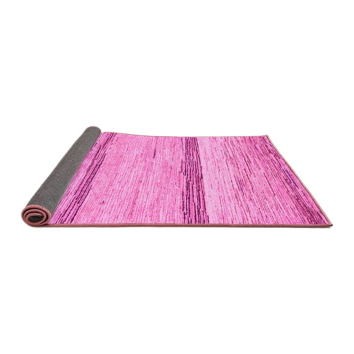 Sideview of Abstract Pink Modern Rug, abs1553pnk