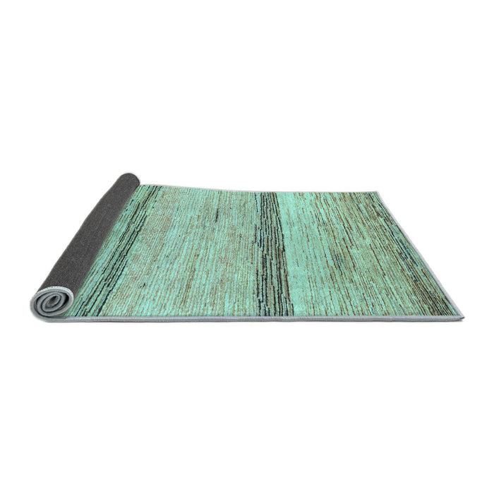 Sideview of Abstract Light Blue Modern Rug, abs1553lblu