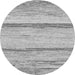 Round Abstract Gray Modern Rug, abs1553gry