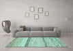 Machine Washable Abstract Light Blue Modern Rug in a Living Room, wshabs1553lblu