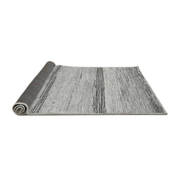 Sideview of Abstract Gray Modern Rug, abs1553gry