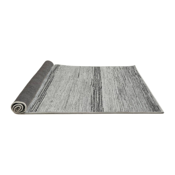 Sideview of Abstract Gray Modern Rug, abs1553gry
