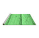 Sideview of Machine Washable Abstract Emerald Green Modern Area Rugs, wshabs1553emgrn