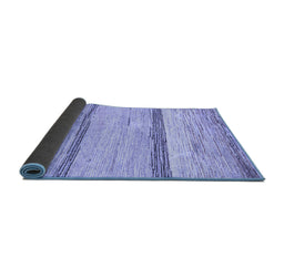 Sideview of Abstract Blue Modern Rug, abs1553blu