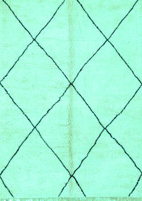 Solid Turquoise Modern Rug, abs1554turq