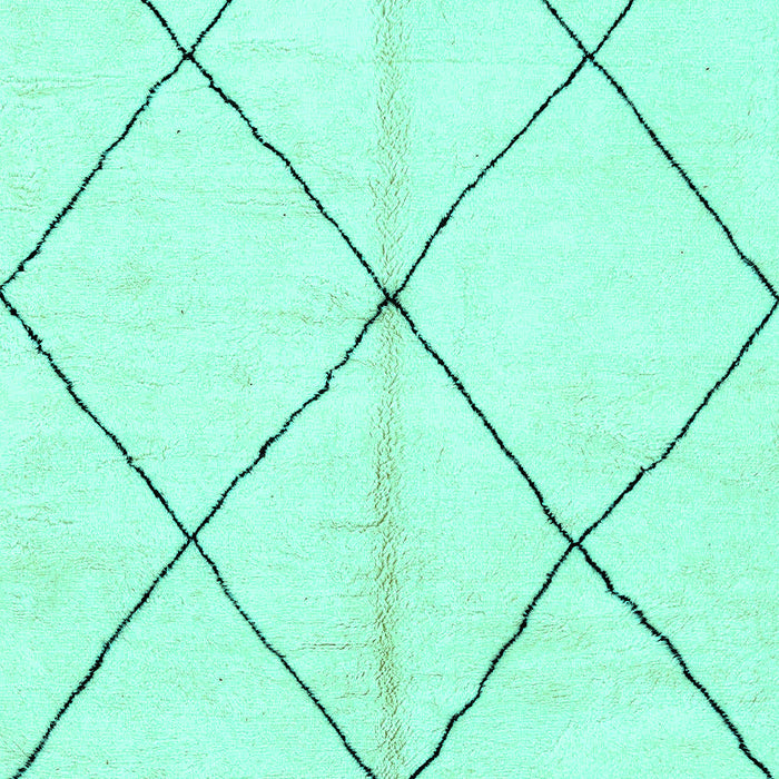 Solid Turquoise Modern Rug, abs1554turq