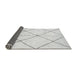 Sideview of Solid Gray Modern Rug, abs1554gry