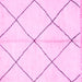 Square Machine Washable Solid Pink Modern Rug, wshabs1554pnk