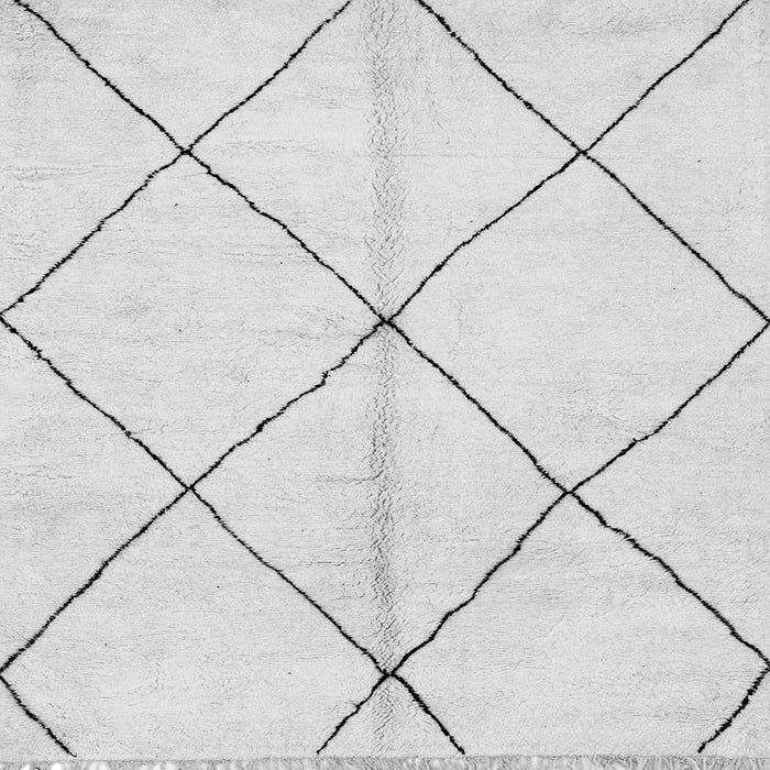 Square Solid Gray Modern Rug, abs1554gry