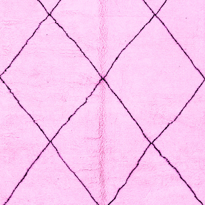 Machine Washable Solid Pink Modern Rug, wshabs1554pnk