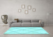 Machine Washable Solid Light Blue Modern Rug in a Living Room, wshabs1554lblu