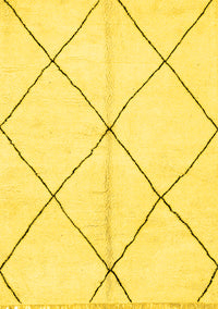 Solid Yellow Modern Rug, abs1554yw