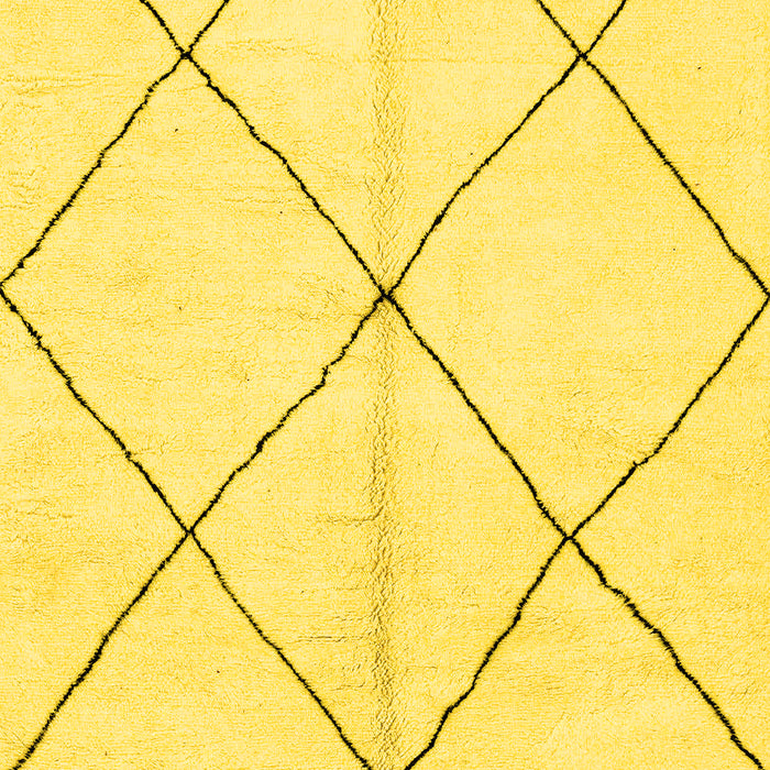 Solid Yellow Modern Rug, abs1554yw