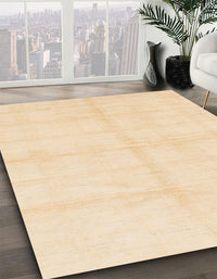 Abstract Khaki Gold Solid Rug, abs1555