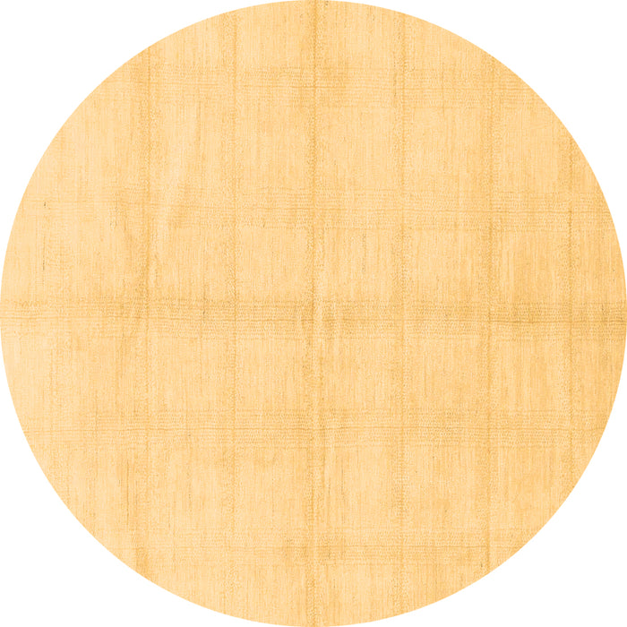 Round Machine Washable Solid Brown Modern Rug, wshabs1555brn