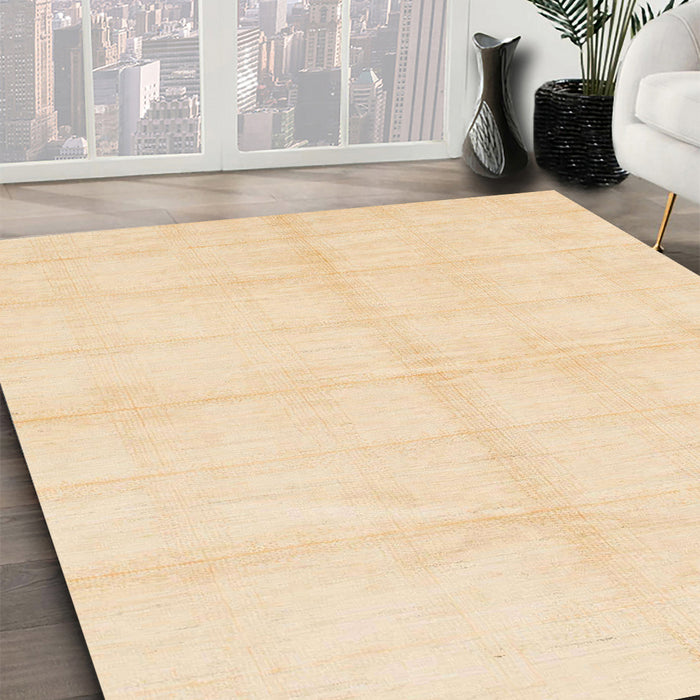 Machine Washable Abstract Khaki Gold Rug in a Family Room, wshabs1555