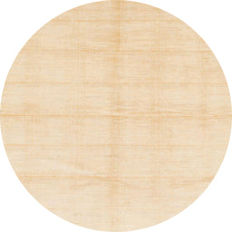 Round Abstract Khaki Gold Solid Rug, abs1555