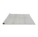 Sideview of Machine Washable Solid Gray Modern Rug, wshabs1555gry