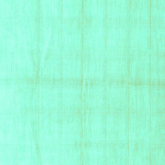 Square Solid Turquoise Modern Rug, abs1555turq