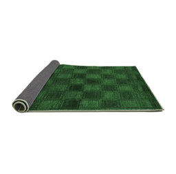 Sideview of Abstract Emerald Green Modern Rug, abs1556emgrn