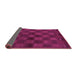 Sideview of Abstract Purple Modern Rug, abs1556pur