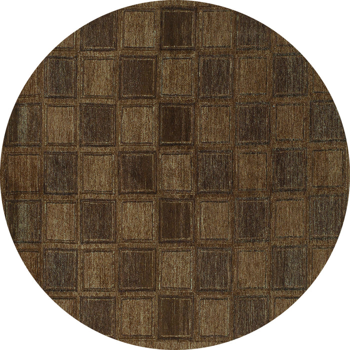 Round Machine Washable Abstract Turquoise Modern Area Rugs, wshabs1556turq